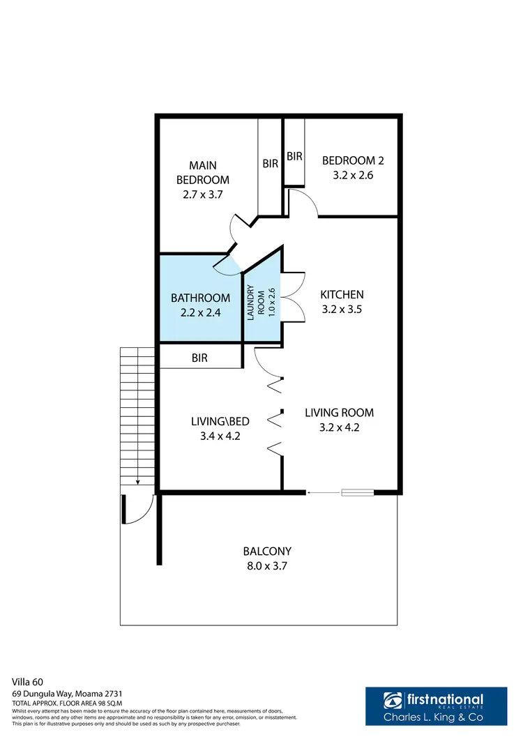 Floorplan of Homely villa listing, 60/69 Dungala Way, Moama On Murray Resort, Moama NSW 2731
