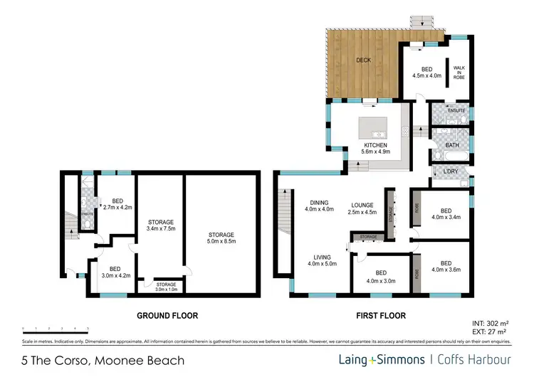 Floorplan of Homely house listing, 5 The Corso, Moonee Beach NSW 2450