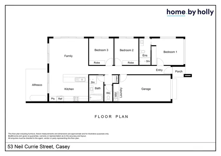 Floorplan of Homely house listing, 53 Neil Currie Street, Casey ACT 2913