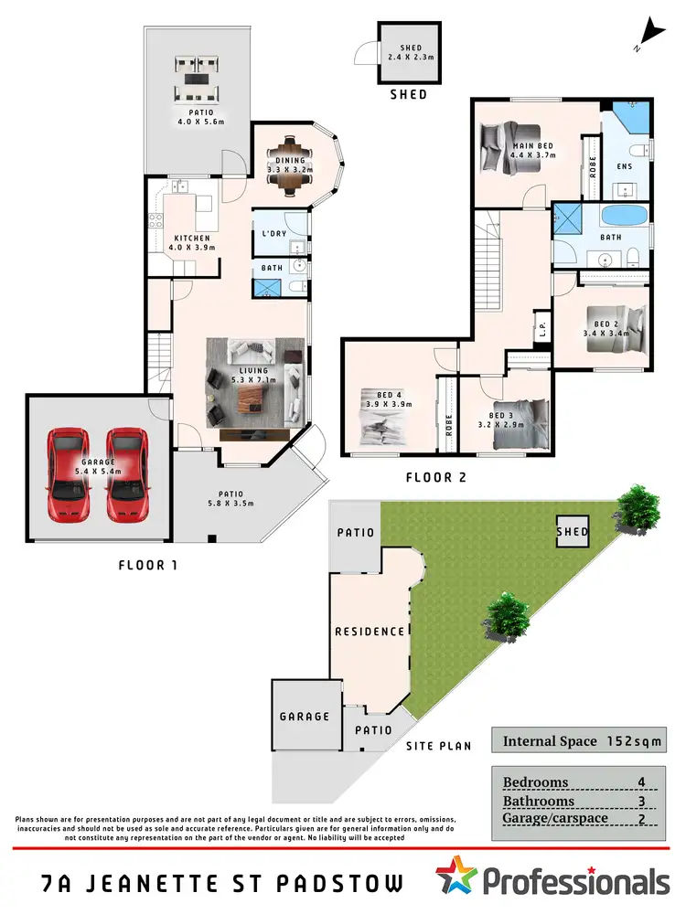 Floorplan of Homely semi-detached listing, 7A Jeanette Street, Padstow NSW 2211