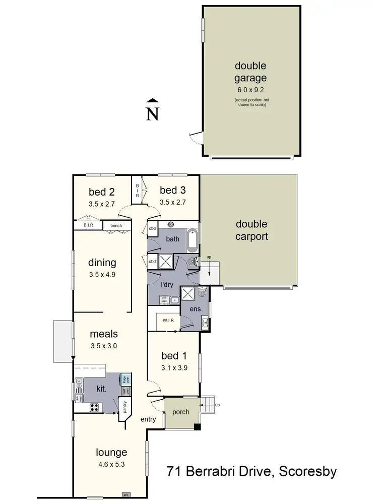 Floorplan of Homely house listing, 71 Berrabri Drive, Scoresby VIC 3179