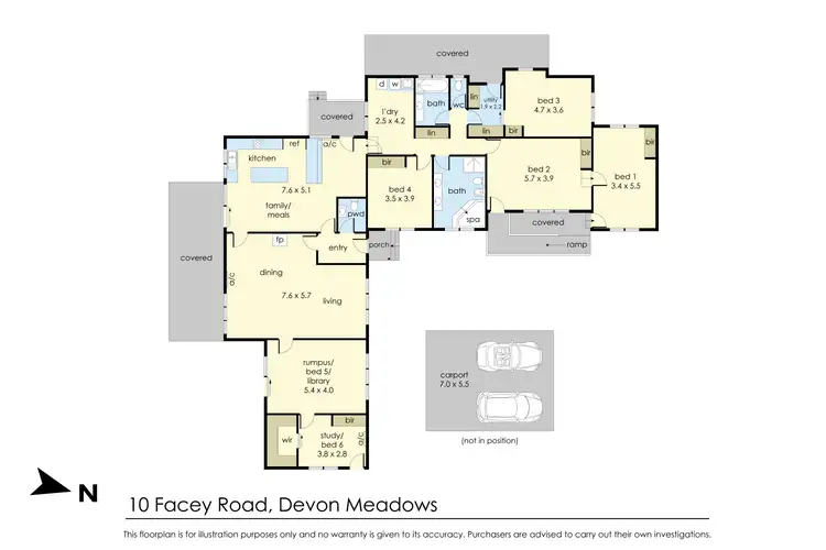 Floorplan of Homely rural property listing, 10 Facey Road, Devon Meadows VIC 3977