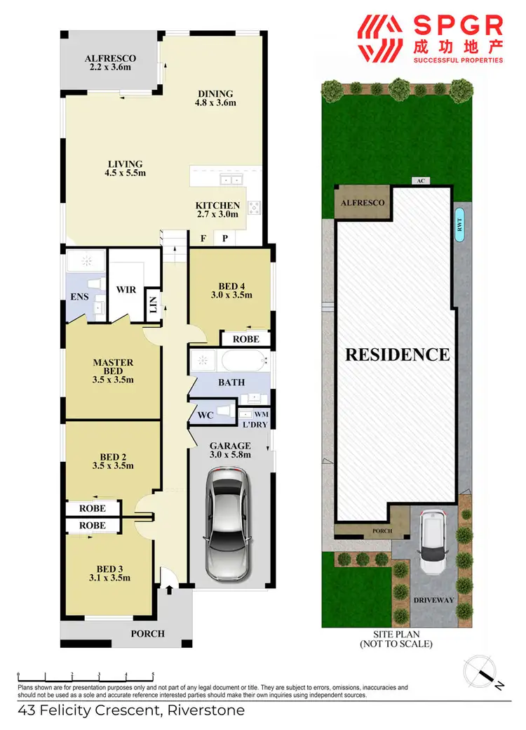 Floorplan of Homely house listing, 43 Felicity Crescent, Riverstone NSW 2765
