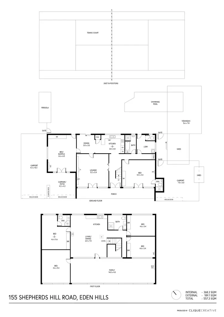 Floorplan of Homely house listing, 155 Shepherds Hill Road, Eden Hills SA 5050