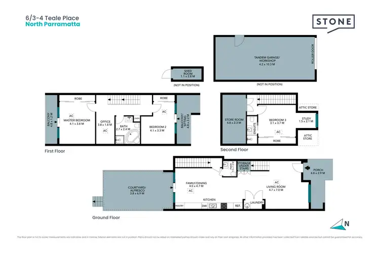 Floorplan of Homely townhouse listing, 6/3-4 Teale Place, North Parramatta NSW 2151
