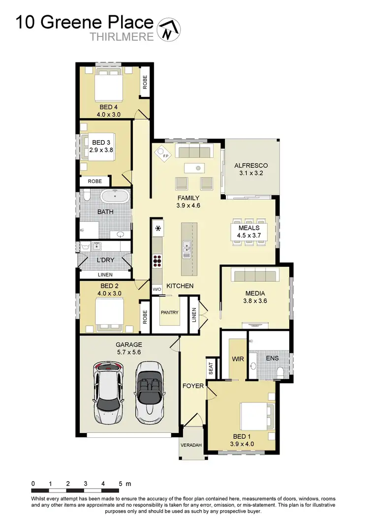 Floorplan of Homely house listing, 10 Greene Place, Thirlmere NSW 2572