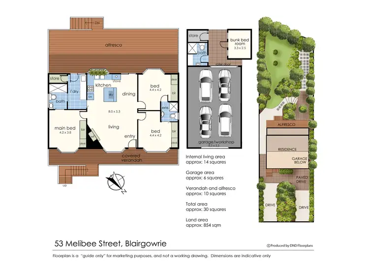 Floorplan of Homely house listing, 53 Melibee Street, Blairgowrie VIC 3942
