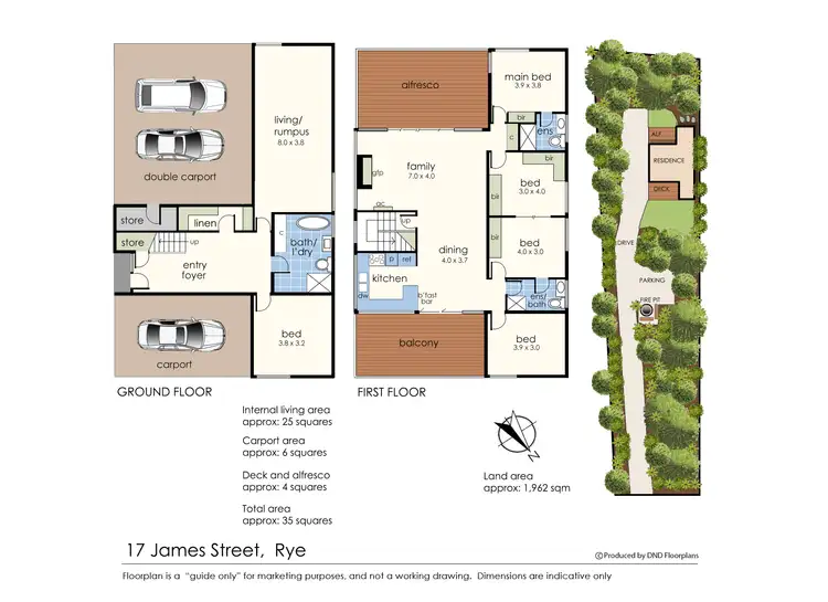 Floorplan of Homely house listing, 17 James Street, Rye VIC 3941