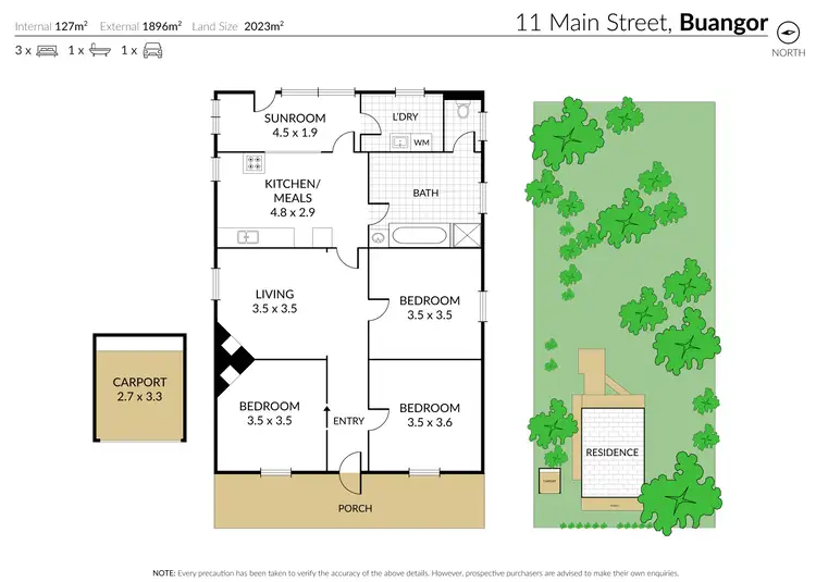 Floorplan of Homely house listing, 11 Main Street, Buangor VIC 3375