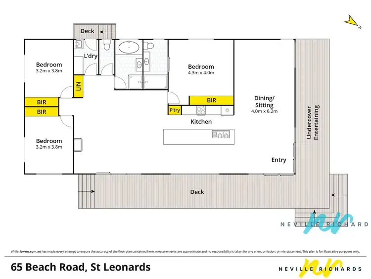 Floorplan of Homely house listing, 65 Beach Road, St Leonards VIC 3223