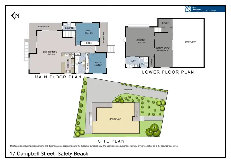 Floorplan of Homely house listing, 17 Campbell Street, Safety Beach NSW 2456