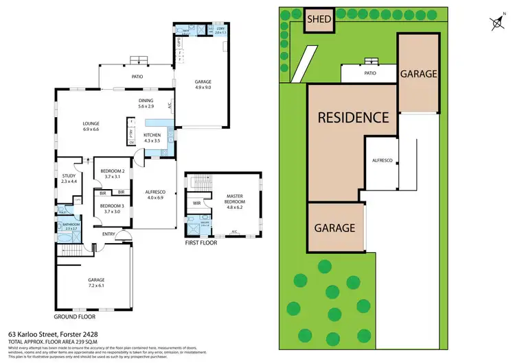 Floorplan of Homely house listing, 63 Karloo Street, Forster NSW 2428