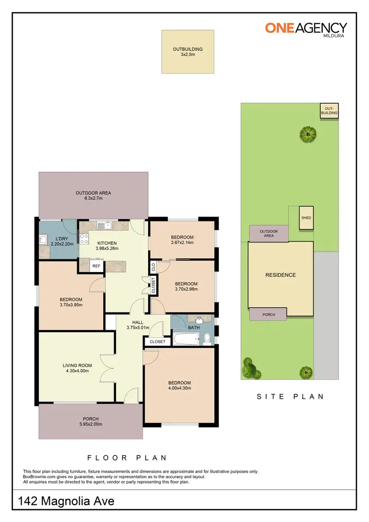 Floorplan of Homely house listing, 142 Magnolia Avenue, Mildura VIC 3500