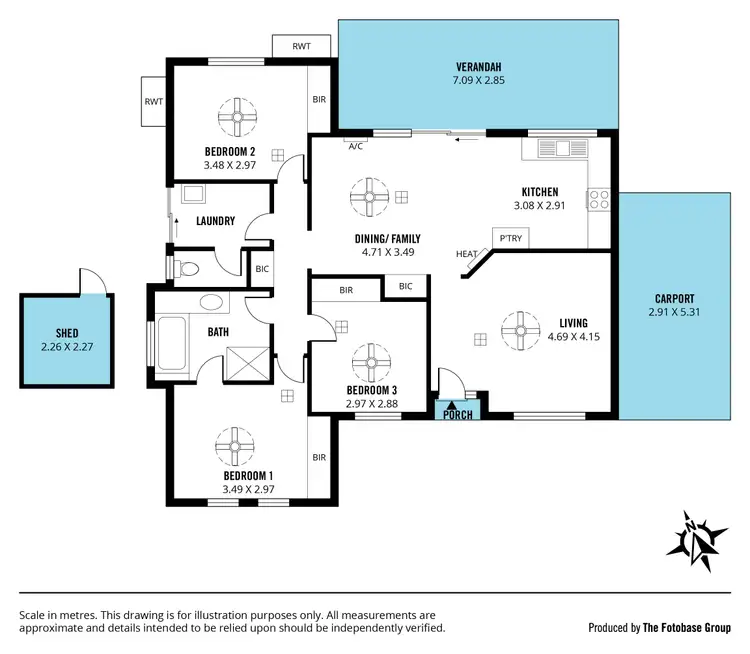 Floorplan of Homely house listing, 3 Heron Place, Seaford Rise SA 5169
