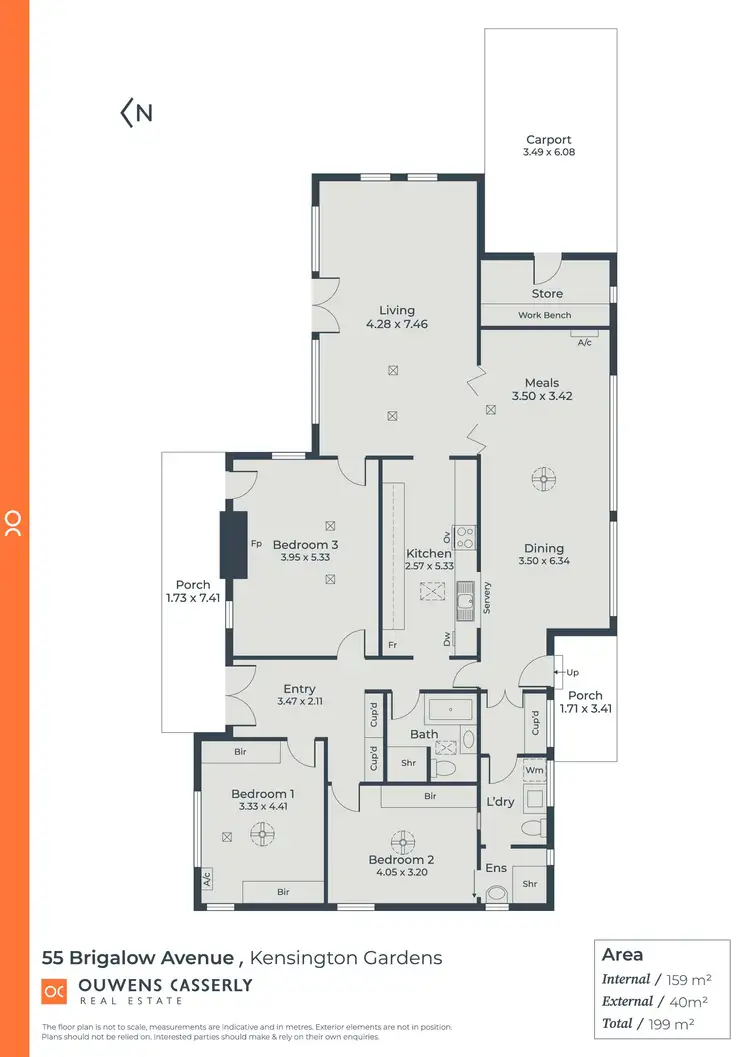 Floorplan of Homely house listing, 55 Brigalow Avenue, Kensington Gardens SA 5068