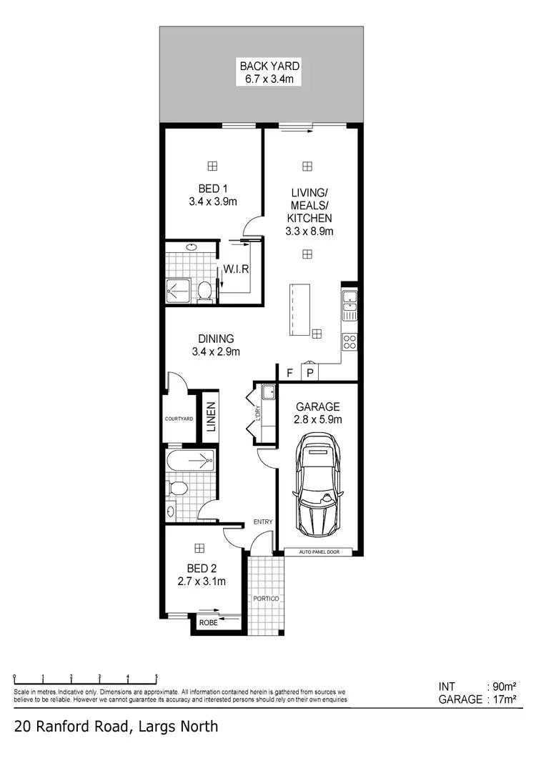 Floorplan of Homely house listing, 20 Ranford Road, Largs North SA 5016