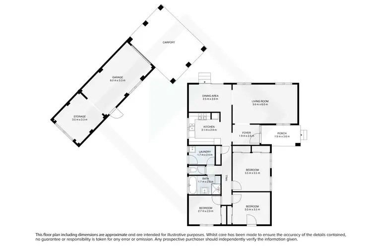 Floorplan of Homely house listing, 32 Mayfair Drive, Wodonga VIC 3690