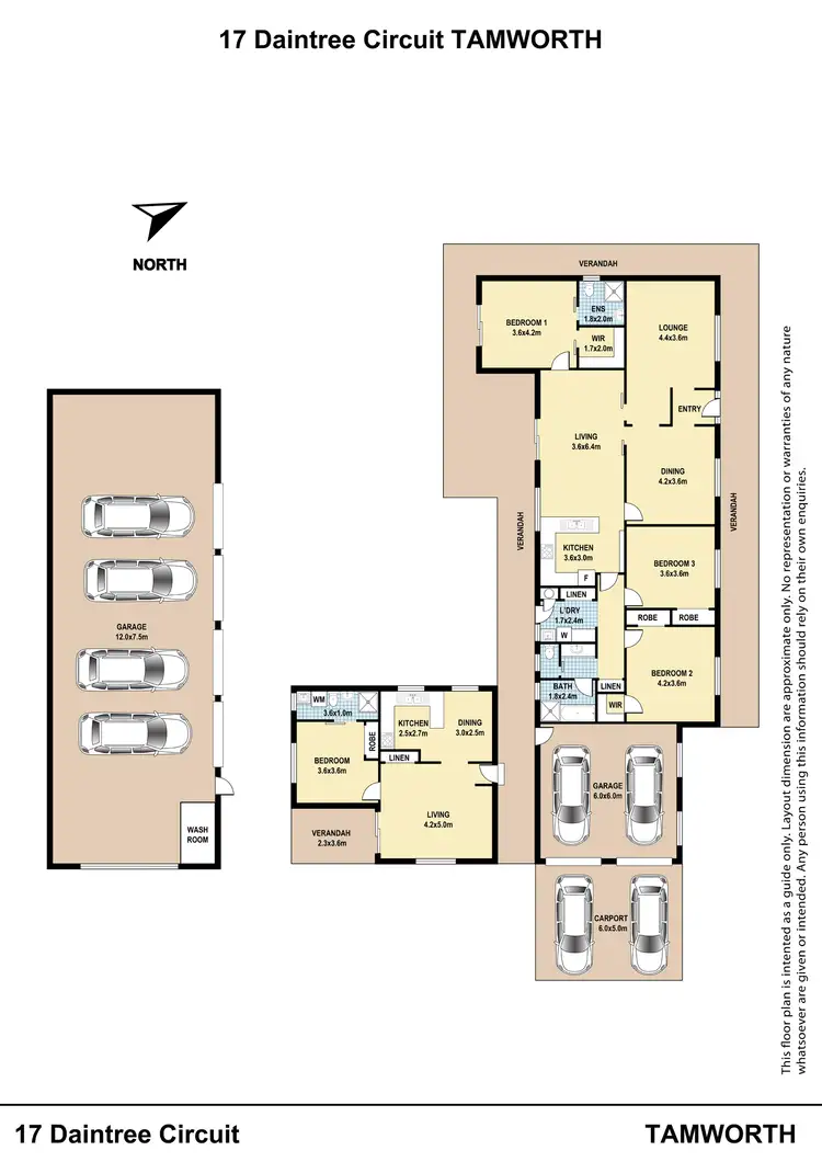 Floorplan of Homely house listing, 17 Daintree Circuit, Tamworth NSW 2340