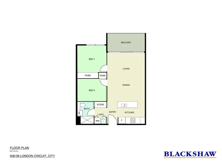 Floorplan of Homely apartment listing, 506/39 London Circuit, City ACT 2601