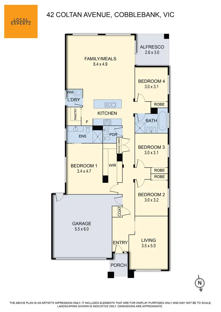 Floorplan of Homely house listing, 42 Coltan Avenue, Cobblebank VIC 3338
