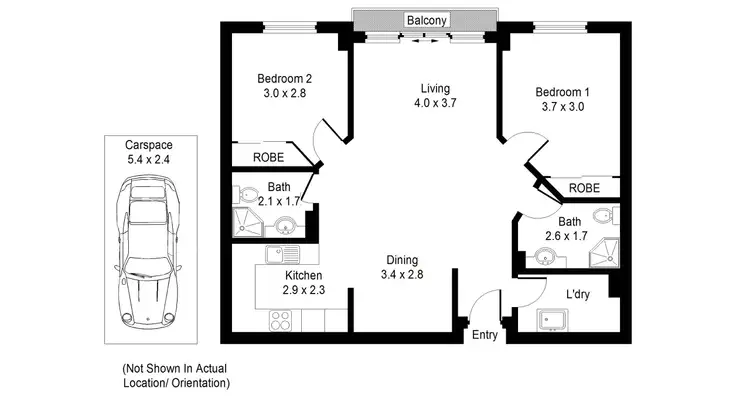 Floorplan of Homely unit listing, 61/214-220 Princes Highway, Fairy Meadow NSW 2519