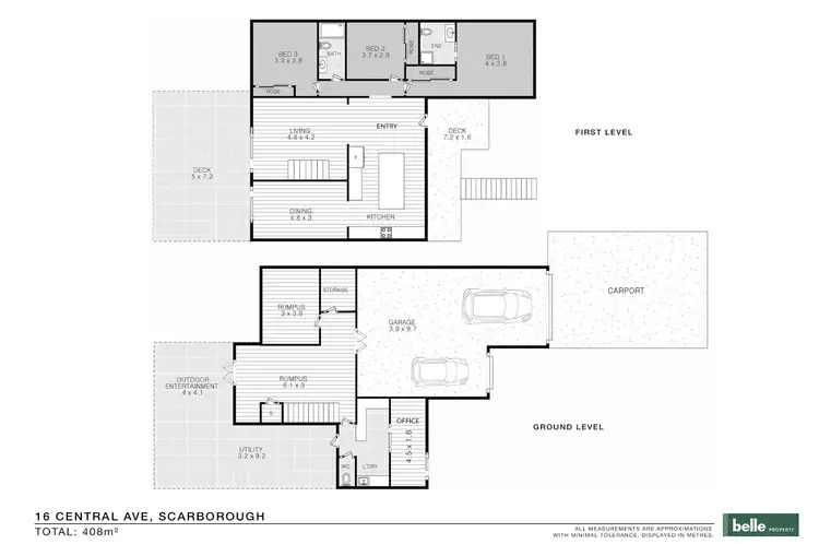 Floorplan of Homely house listing, 16 Central Avenue, Scarborough QLD 4020