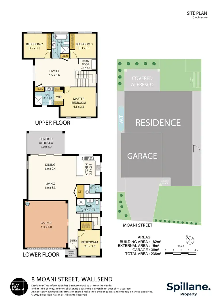 Floorplan of Homely house listing, 8 Moani Street, Wallsend NSW 2287