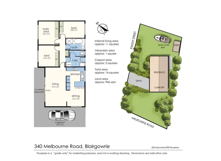 Floorplan of Homely house listing, 340 Melbourne Road, Blairgowrie VIC 3942