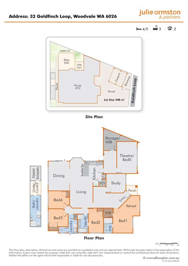 Floorplan of Homely house listing, 32 Goldfinch Loop, Woodvale WA 6026