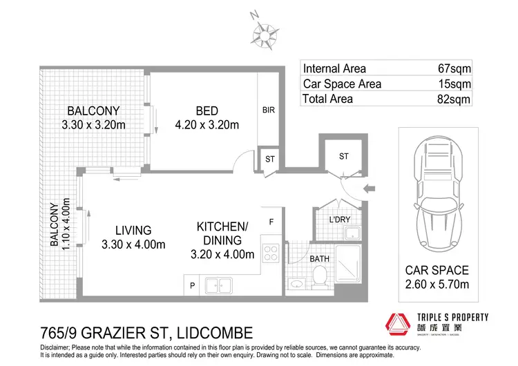 Floorplan of Homely apartment listing, 765/9 Grazier Street, Lidcombe NSW 2141