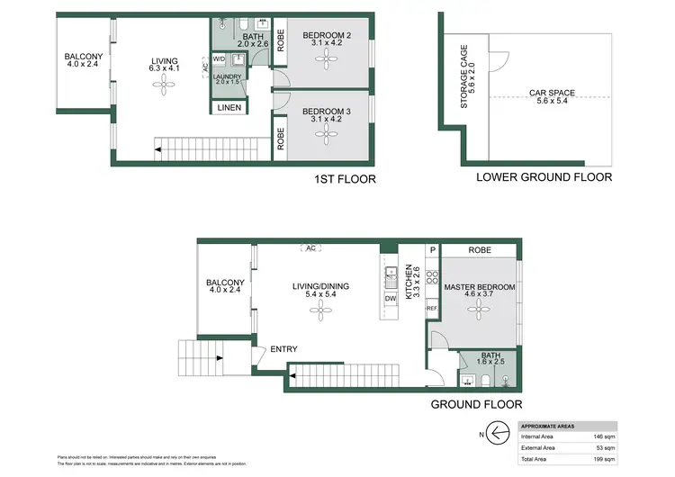Floorplan of Homely townhouse listing, 10/55B Caves Beach Road, Caves Beach NSW 2281