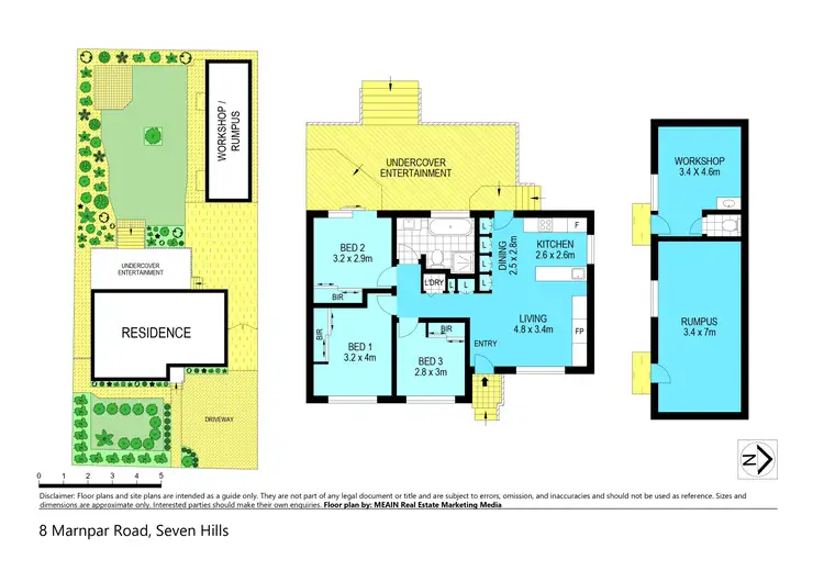 Floorplan of Homely house listing, 8 Marnpar Road, Seven Hills NSW 2147
