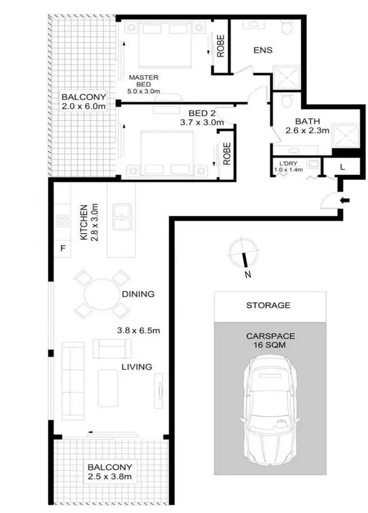 Floorplan of Homely apartment listing, 710/43 Shoreline Drive, Rhodes NSW 2138