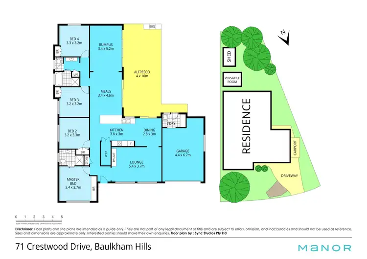 Floorplan of Homely house listing, 71 Crestwood Drive, Baulkham Hills NSW 2153