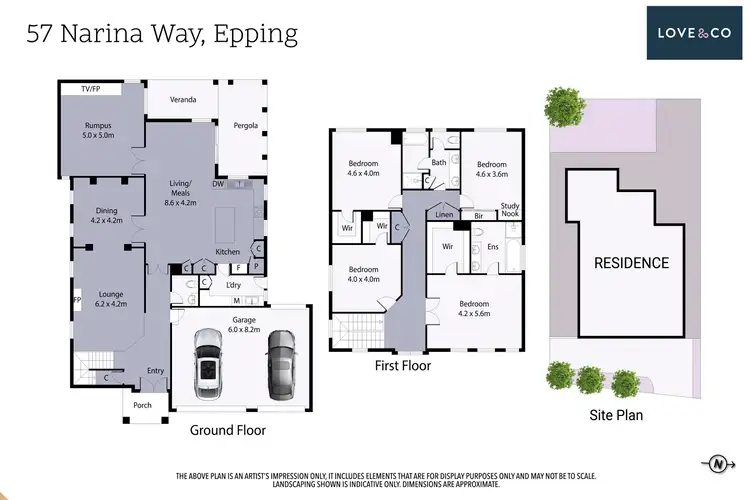 Floorplan of Homely house listing, 57 Narina Way, Epping VIC 3076