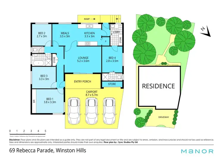 Floorplan of Homely house listing, 69 Rebecca Parade, Winston Hills NSW 2153