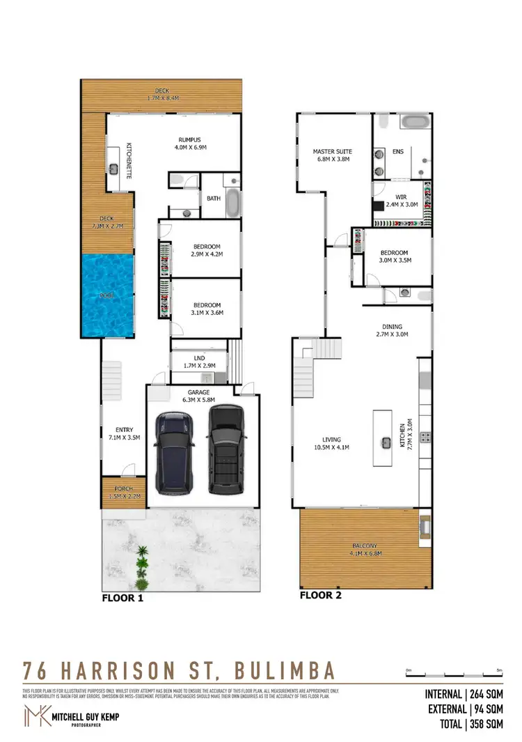 Floorplan of Homely house listing, 76 Harrison Street, Bulimba QLD 4171