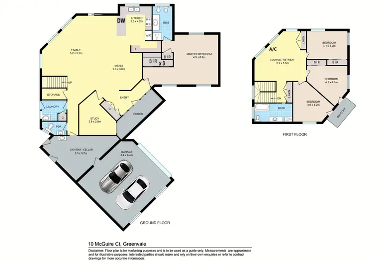 Floorplan of Homely house listing, 10 McGuire Court, Greenvale VIC 3059