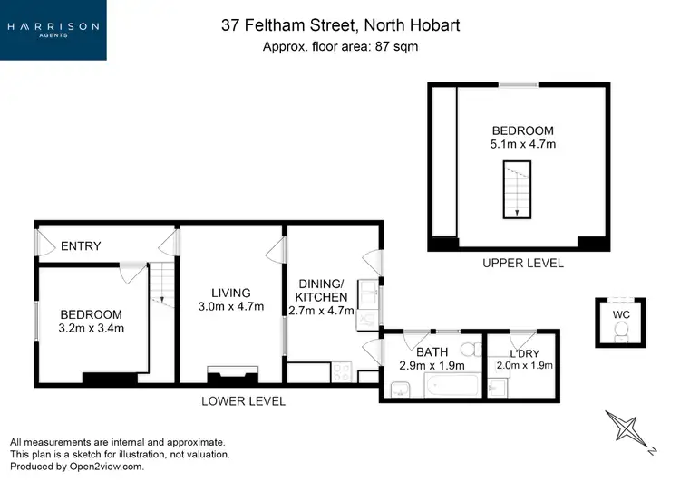 Floorplan of Homely house listing, 37 Feltham Street, North Hobart TAS 7000