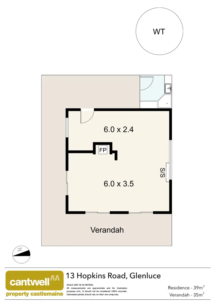 Floorplan of Homely house listing, 13 Hopkins Road, Glenluce VIC 3451