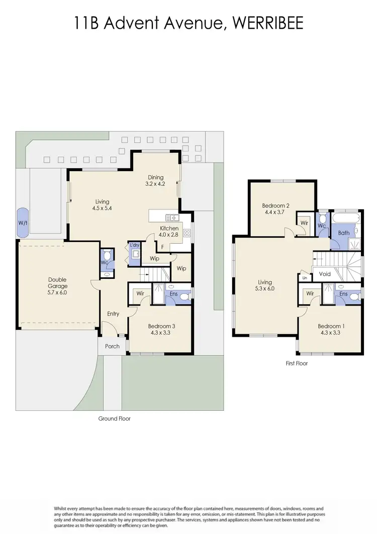 Floorplan of Homely townhouse listing, 11B Advent Road, Werribee VIC 3030