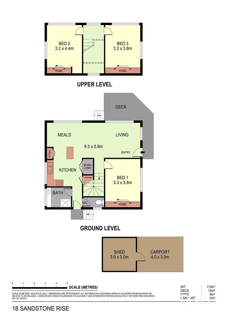 Floorplan of Homely house listing, 18 Sandstone Rise, Strathdale VIC 3550