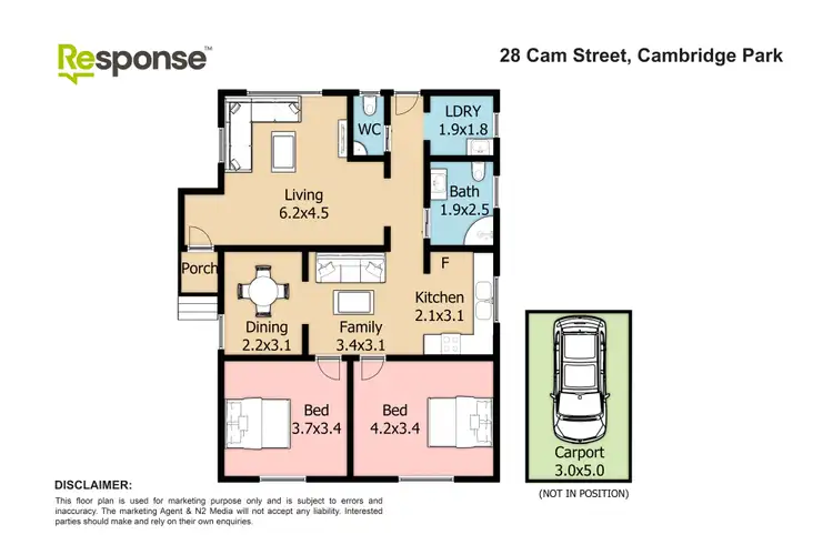 Floorplan of Homely house listing, 28 Cam Street, Cambridge Park NSW 2747