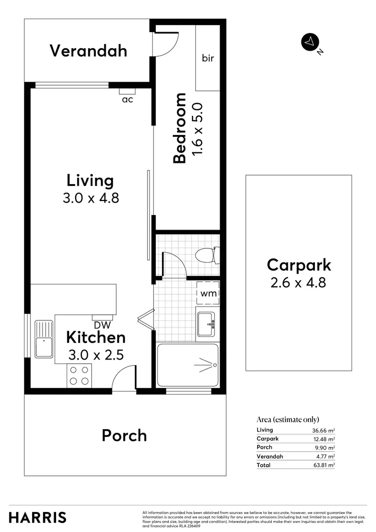 Floorplan of Homely unit listing, 53/2 Ayliffes Road, St Marys SA 5042