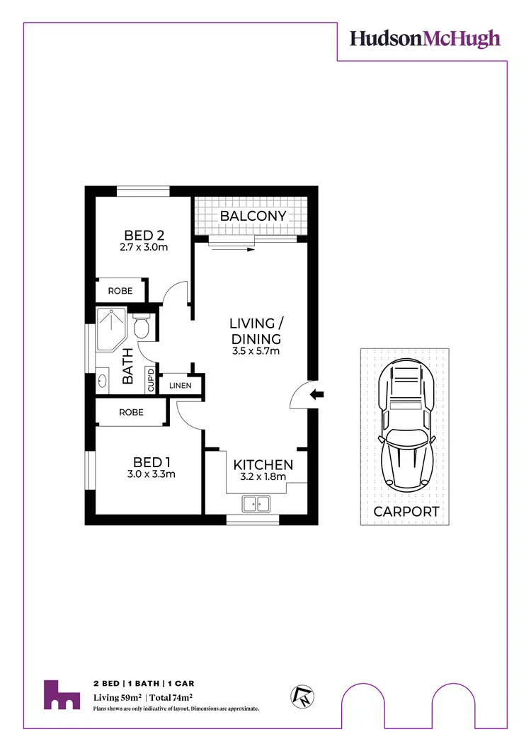 Floorplan of Homely unit listing, 15/162 Croydon Avenue, Croydon Park NSW 2133