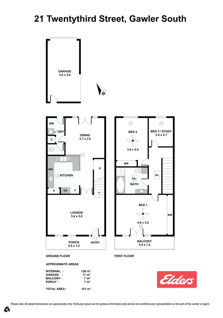 Floorplan of Homely townhouse listing, 21 Twentythird Street, Gawler South SA 5118