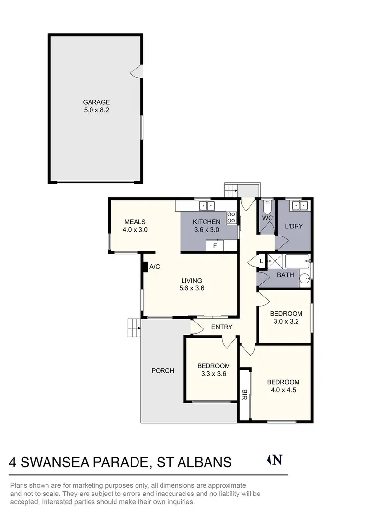 Floorplan of Homely house listing, 4 Swansea Parade, St Albans VIC 3021