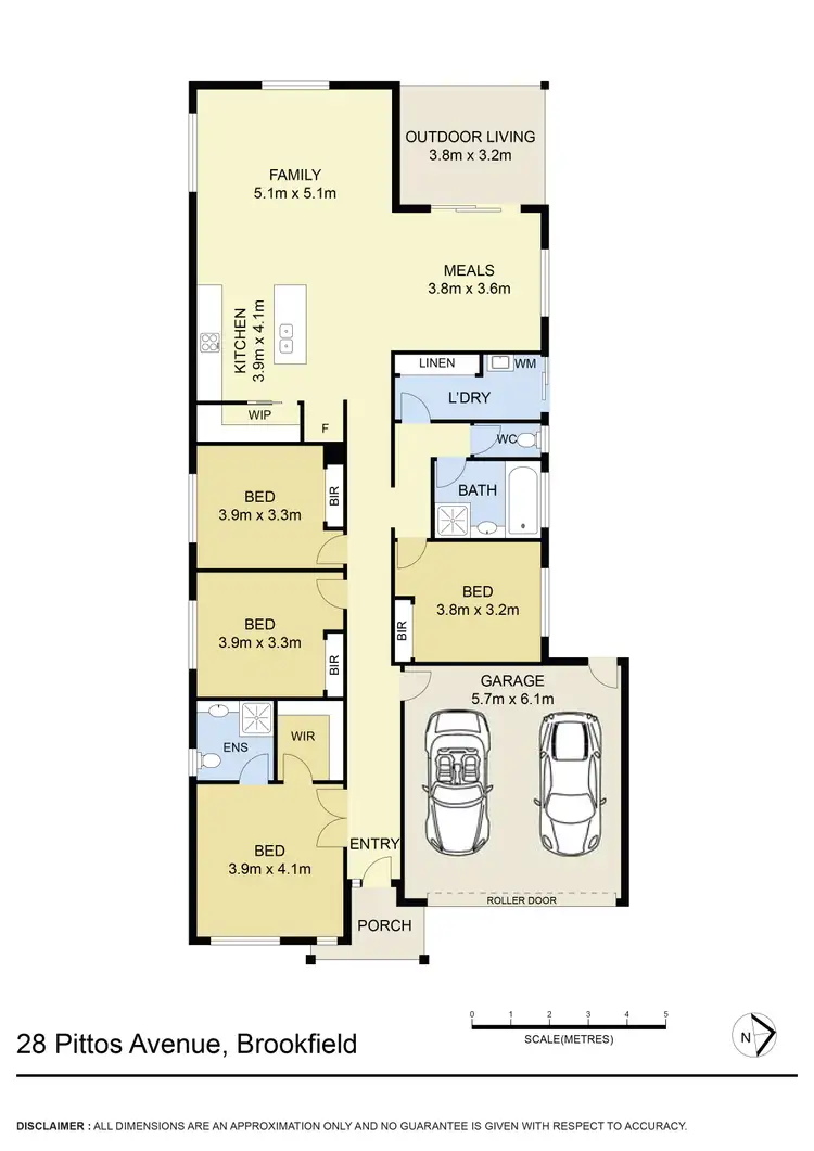 Floorplan of Homely house listing, 28 Pittos Avenue, Brookfield VIC 3338