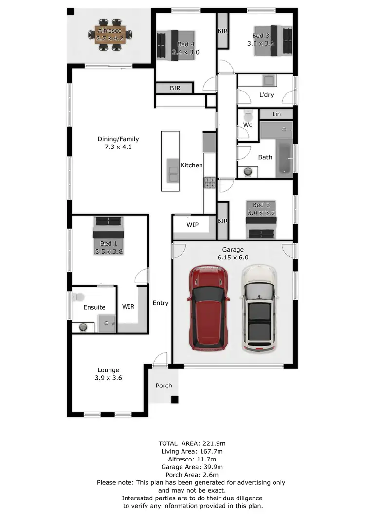 Floorplan of Homely house listing, 9 Willett Drive, Wodonga VIC 3690