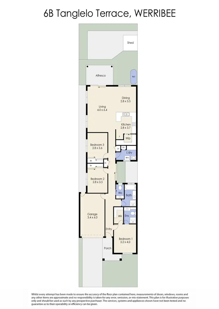 Floorplan of Homely unit listing, 6B Tangelo Terrace, Werribee VIC 3030